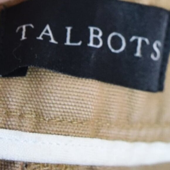 Talbots Khaki Utility Pants Size M Chorecore Ankle Cotton Lyocell Casual - Picture 7 of 11